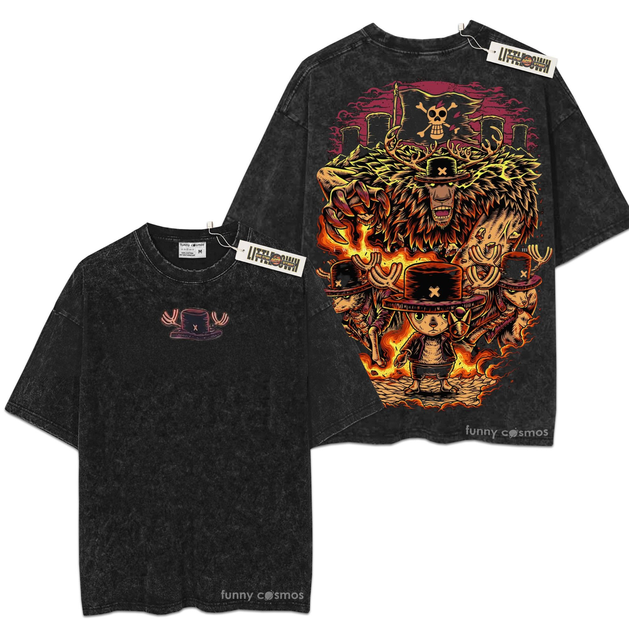 Tony Tony Chopper OP Oversized Washed Tee