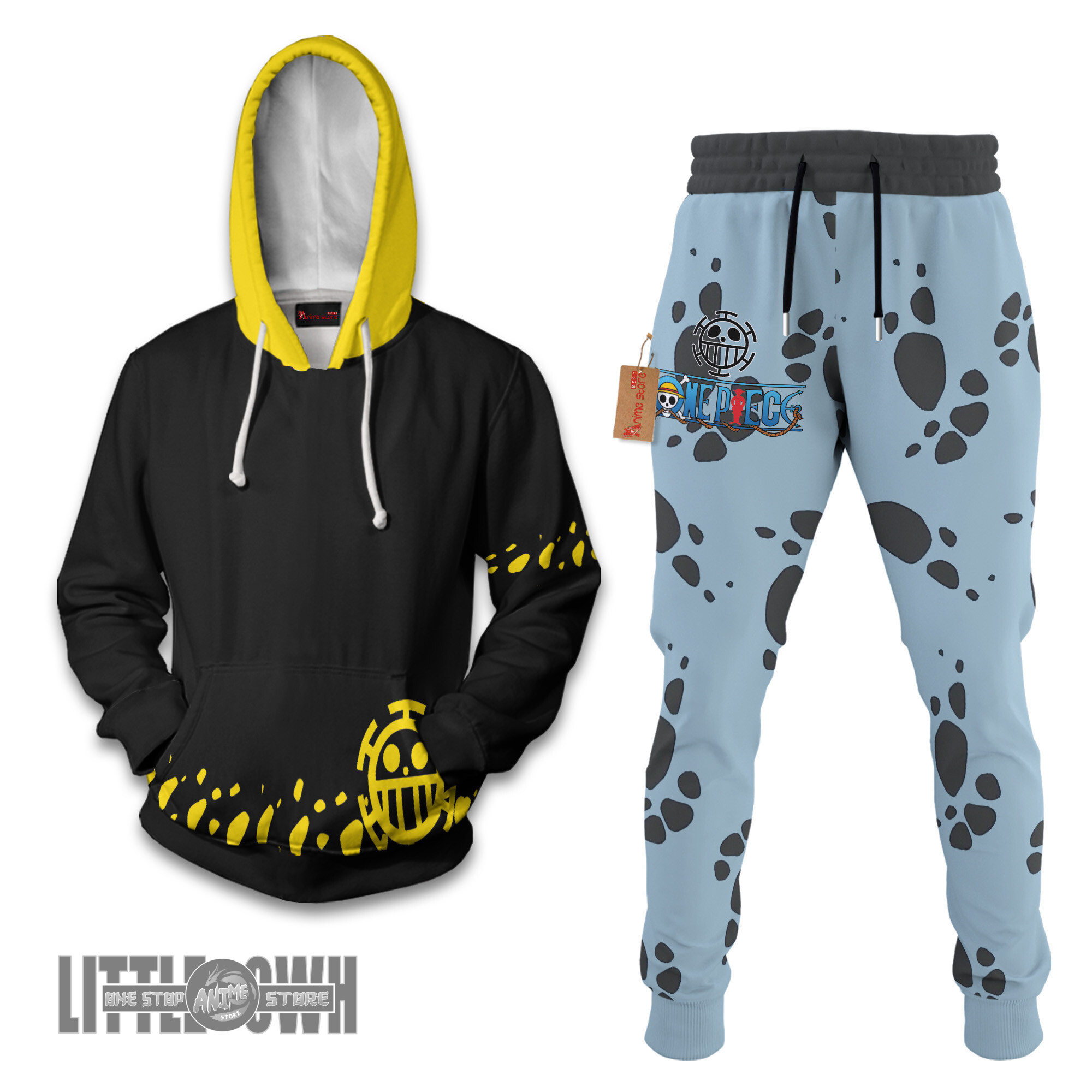 Trafalgar D. Water Law One Piece Hoodie And Jogger Set Anime Clothes