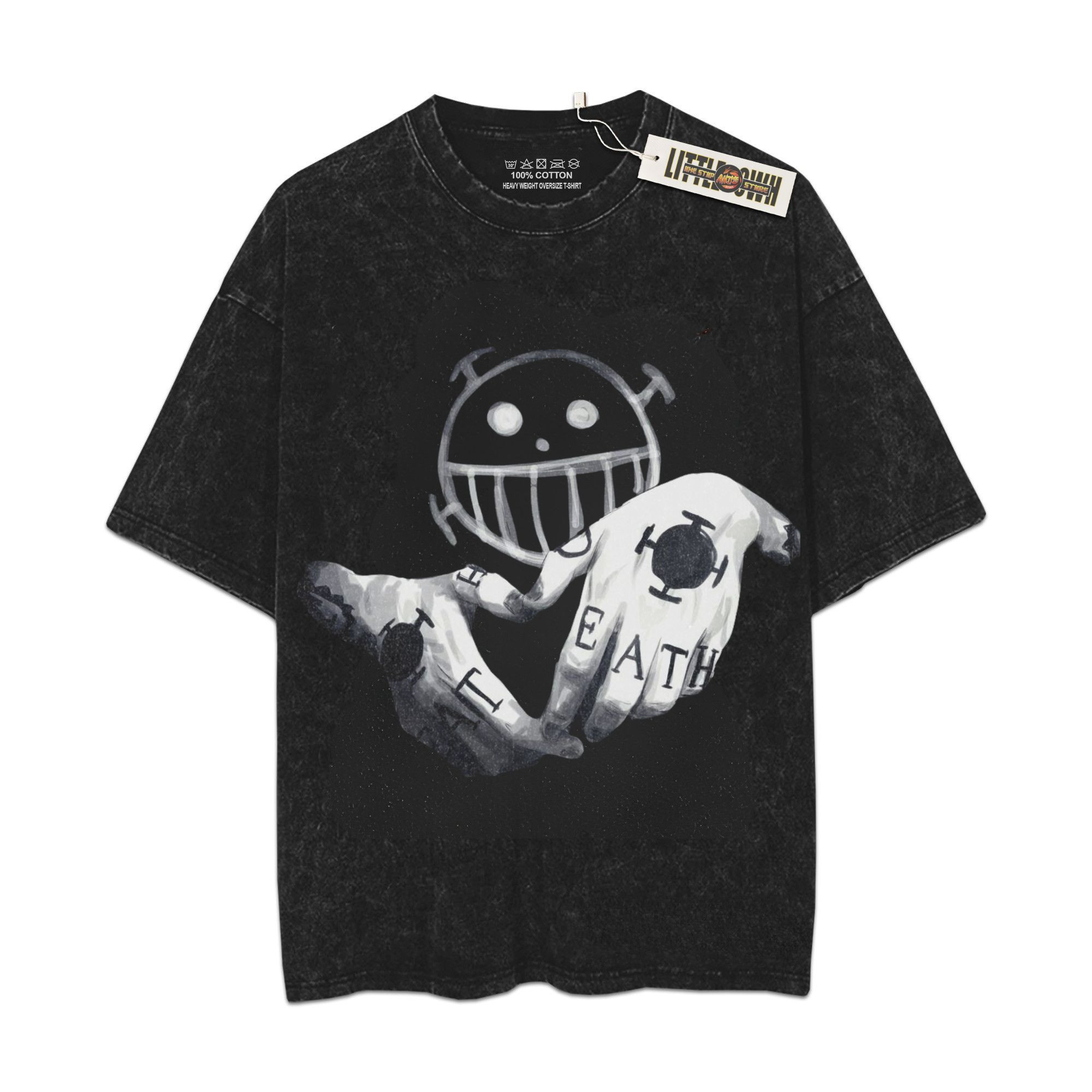 Trafalgar D. Water Law Vintage Shirt OP Oversized Washed Tees