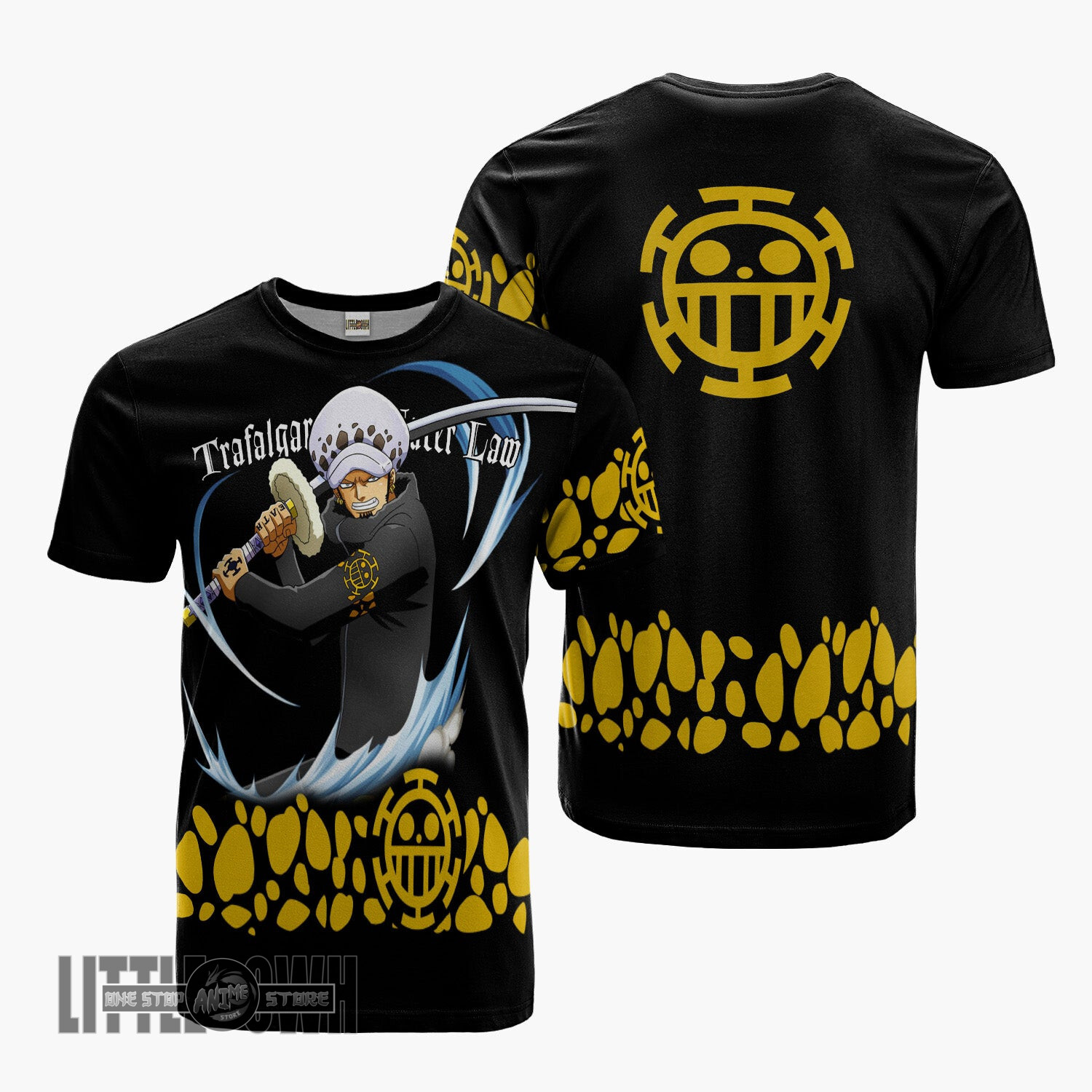 Trafalgar Law T Shirt Cosplay Costume 1Piece Anime Merch Outfits
