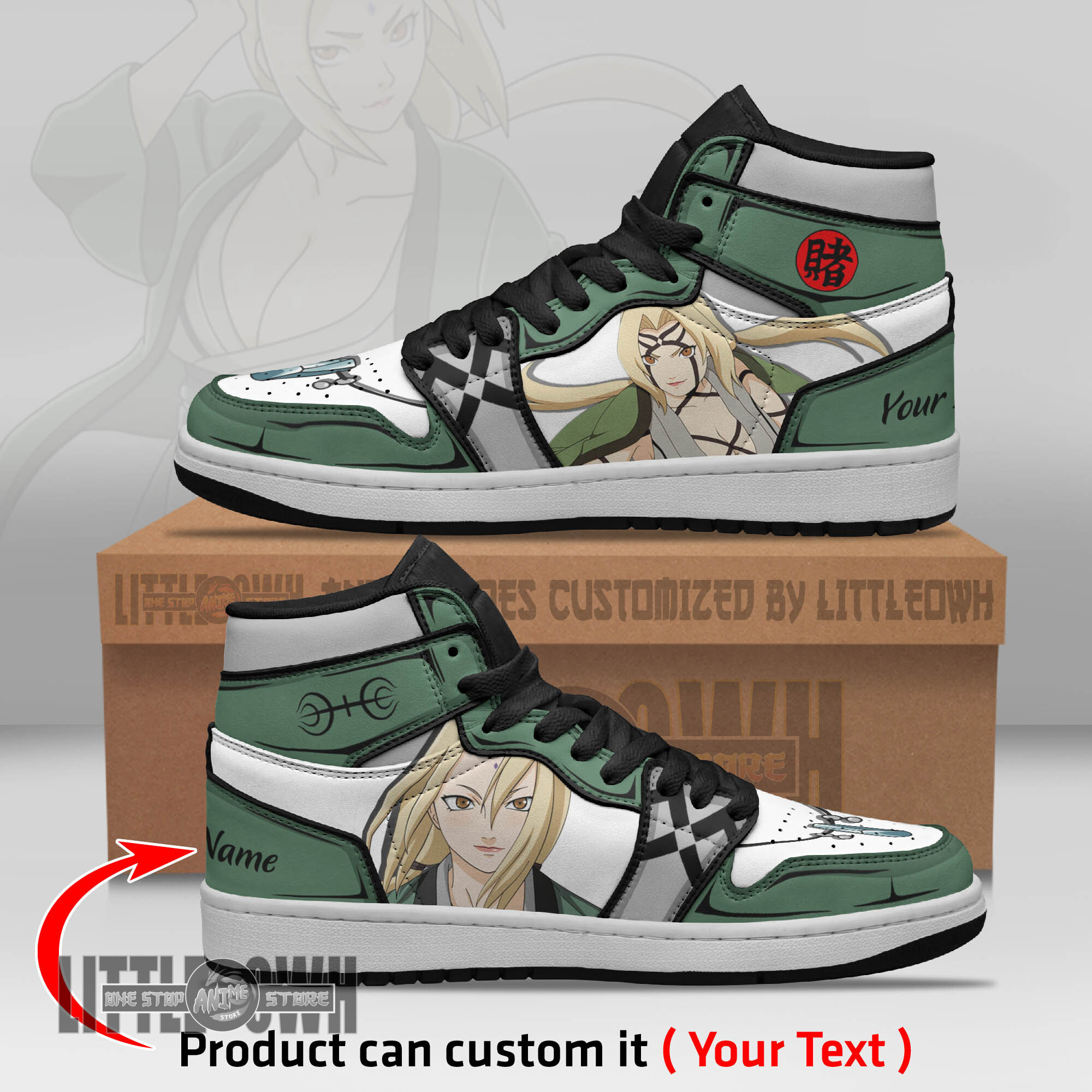Tsunade Persionalized Shoes Naruto Anime Boot Sneakers