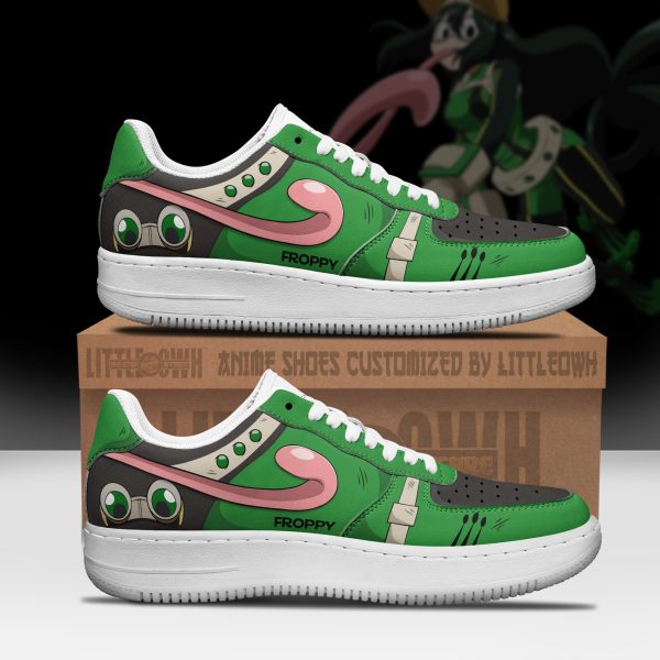 Tsuyu Asui Froppy Anime Sneakers - Custom MHA AF1 Shoes