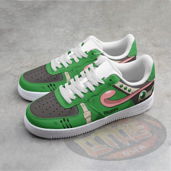 Alternative view of Tsuyu Asui Froppy Anime Sneakers - Custom MHA AF1 Shoes