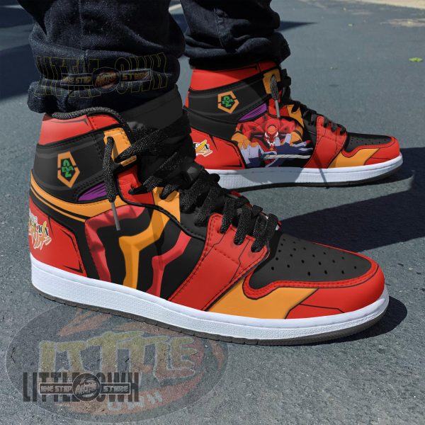Alternative view of Evangelion Unit-02 Custom Anime Boot Sneakers