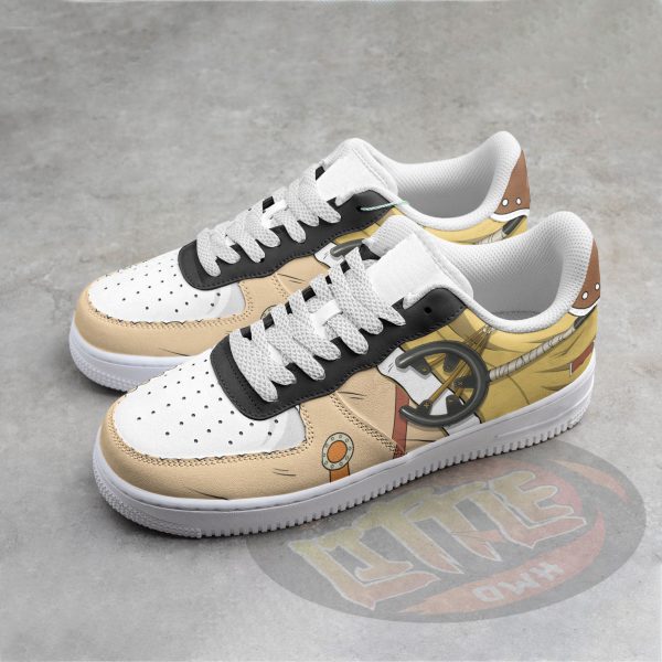 Alternative view of Usopp Anime Sneakers - Custom OP AF1 Shoes