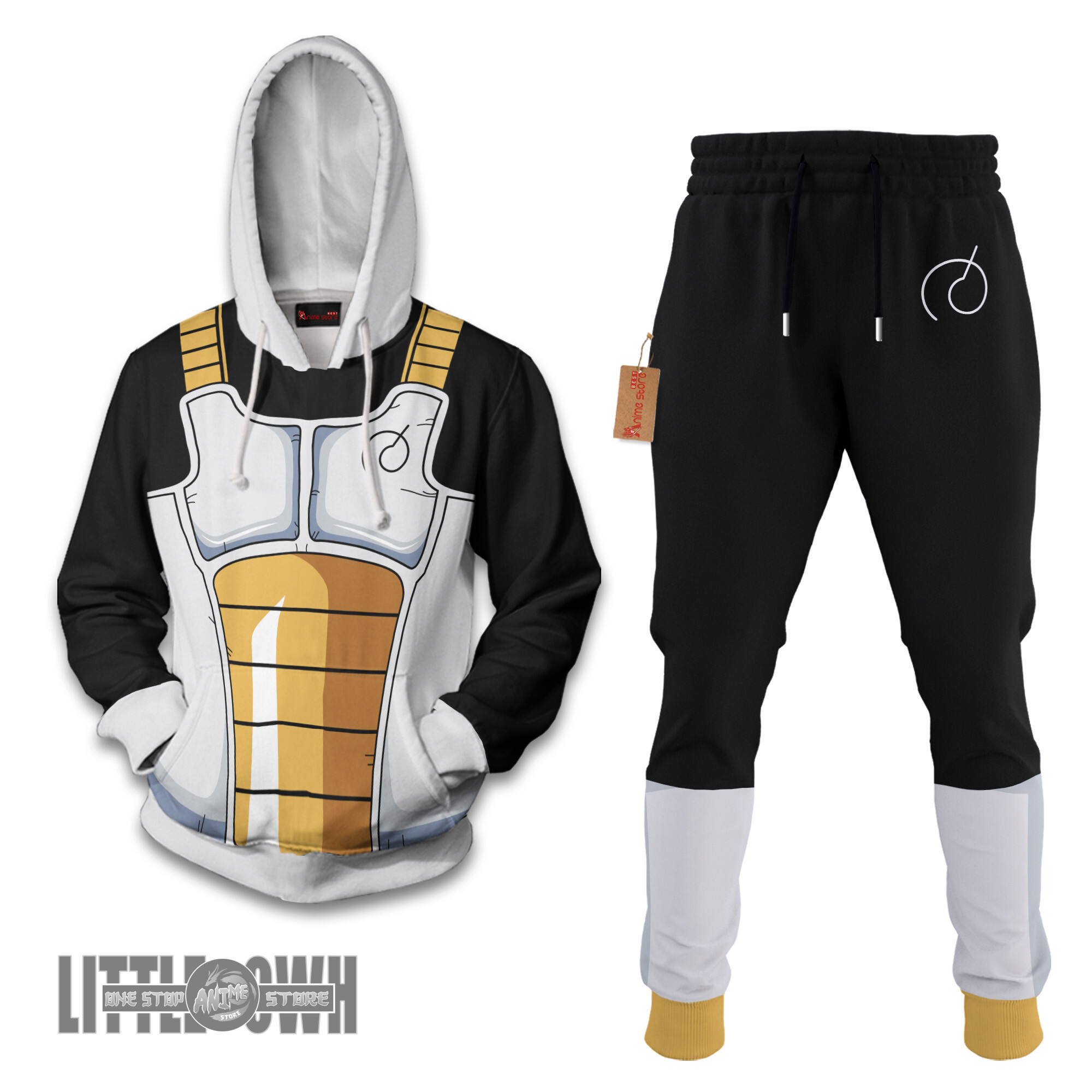 Vegeta Saiyan Armor Whis Hoodie And Jogger Set Anime Clothes
