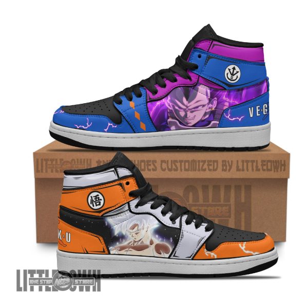 Vegeta Ultra Ego x Goku Ultra Instinct Dragon Ball Custom Anime Boot Sneakers