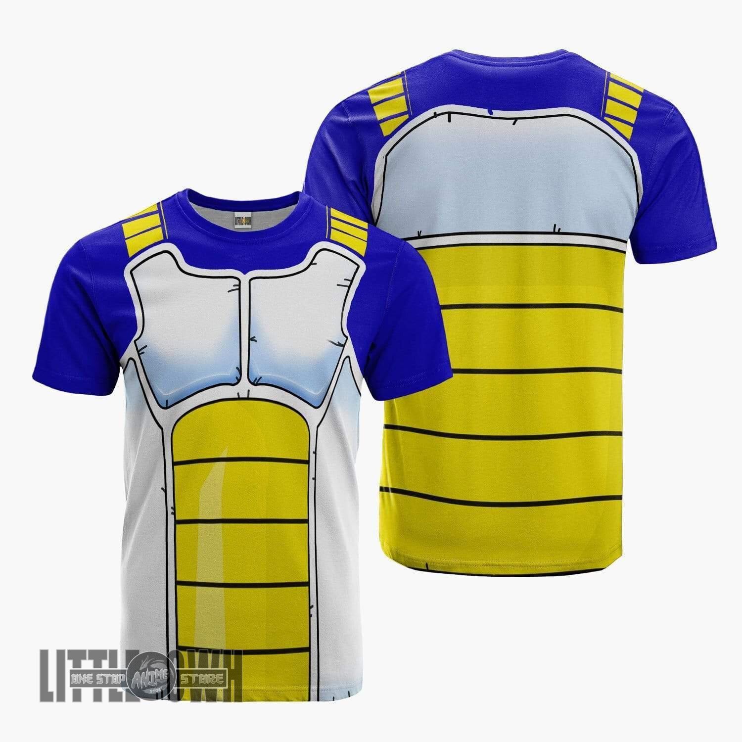 Vegeta Uniform T Shirt Dragon Ball Amine Casual 3D All Over Printed