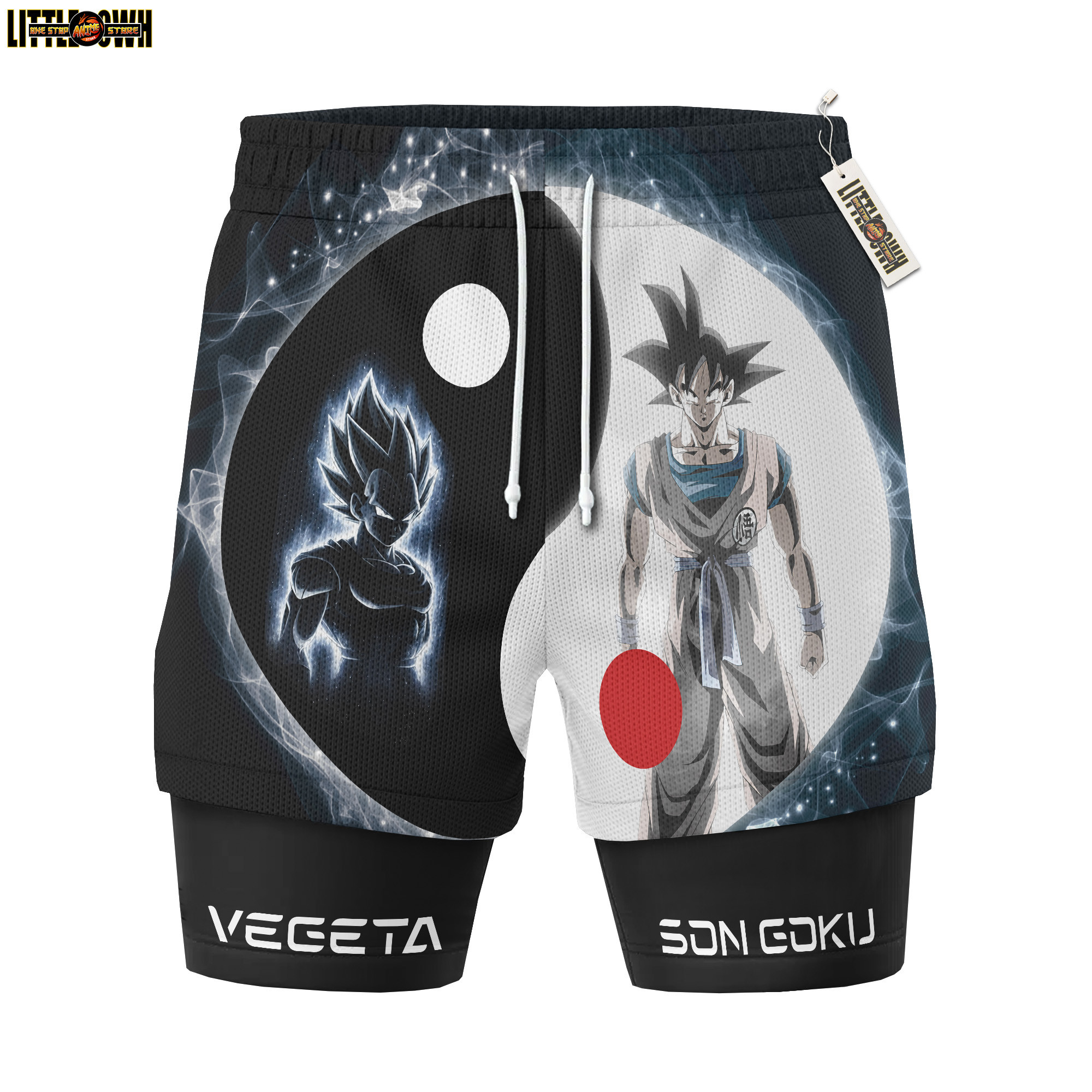 Vegeta vs Goku DGB Performance Shorts - Running Shorts, Gym Shorts
