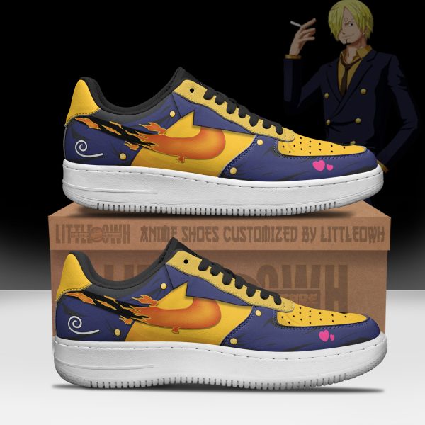 Vinsmoke Sanji Anime Sneakers - Custom OP AF1 Shoes