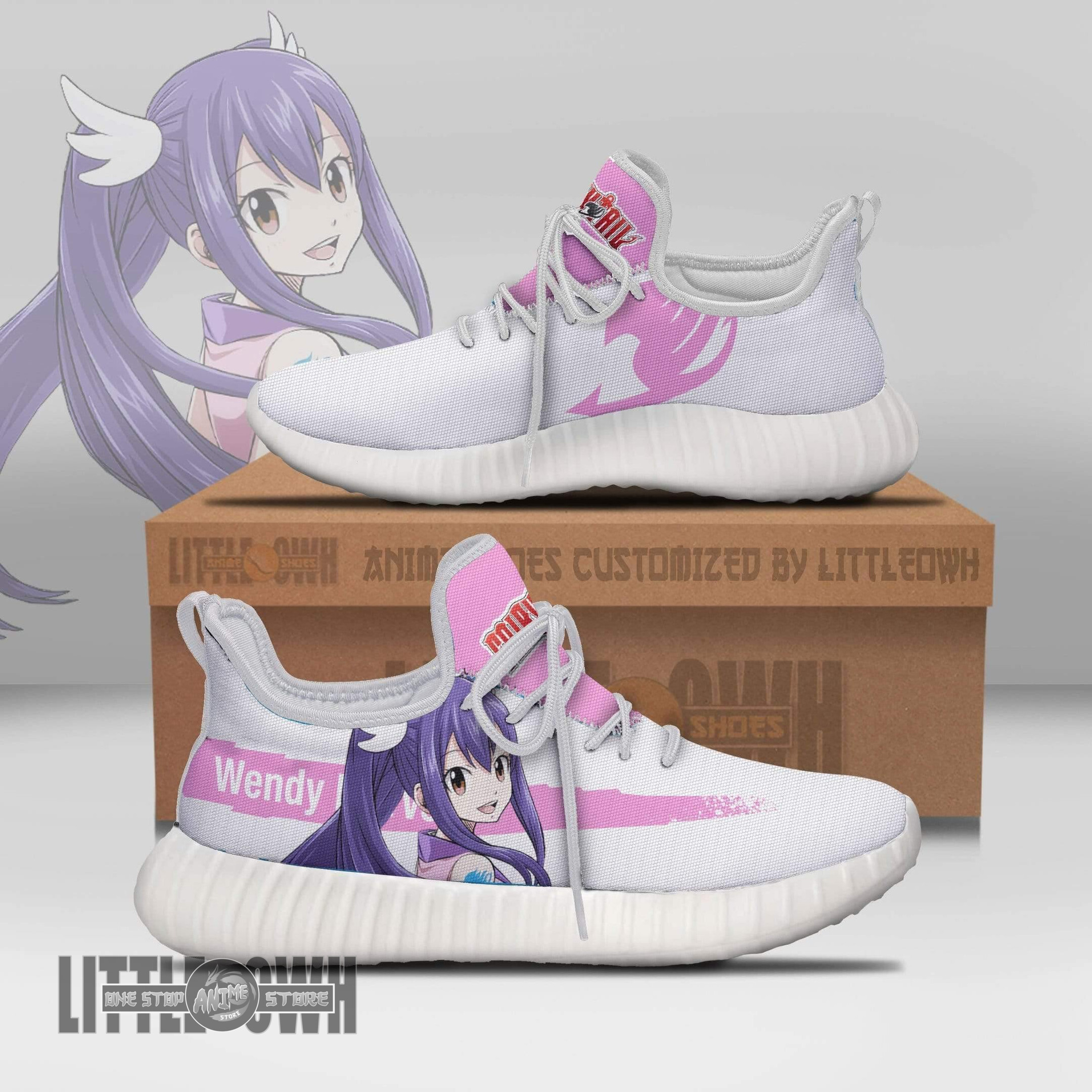 Wendy Marvell Reze Boost Custom Fairy Tail Anime Shoes