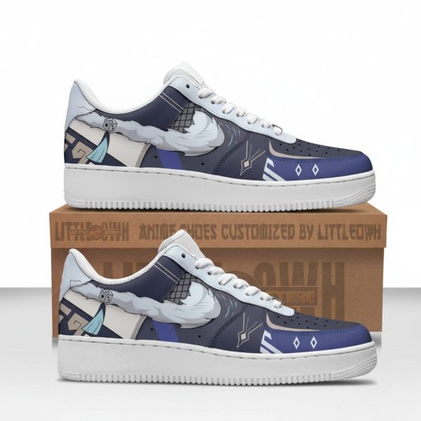 Yelan Genshin Impact Anime Custom AF1 Sneakers