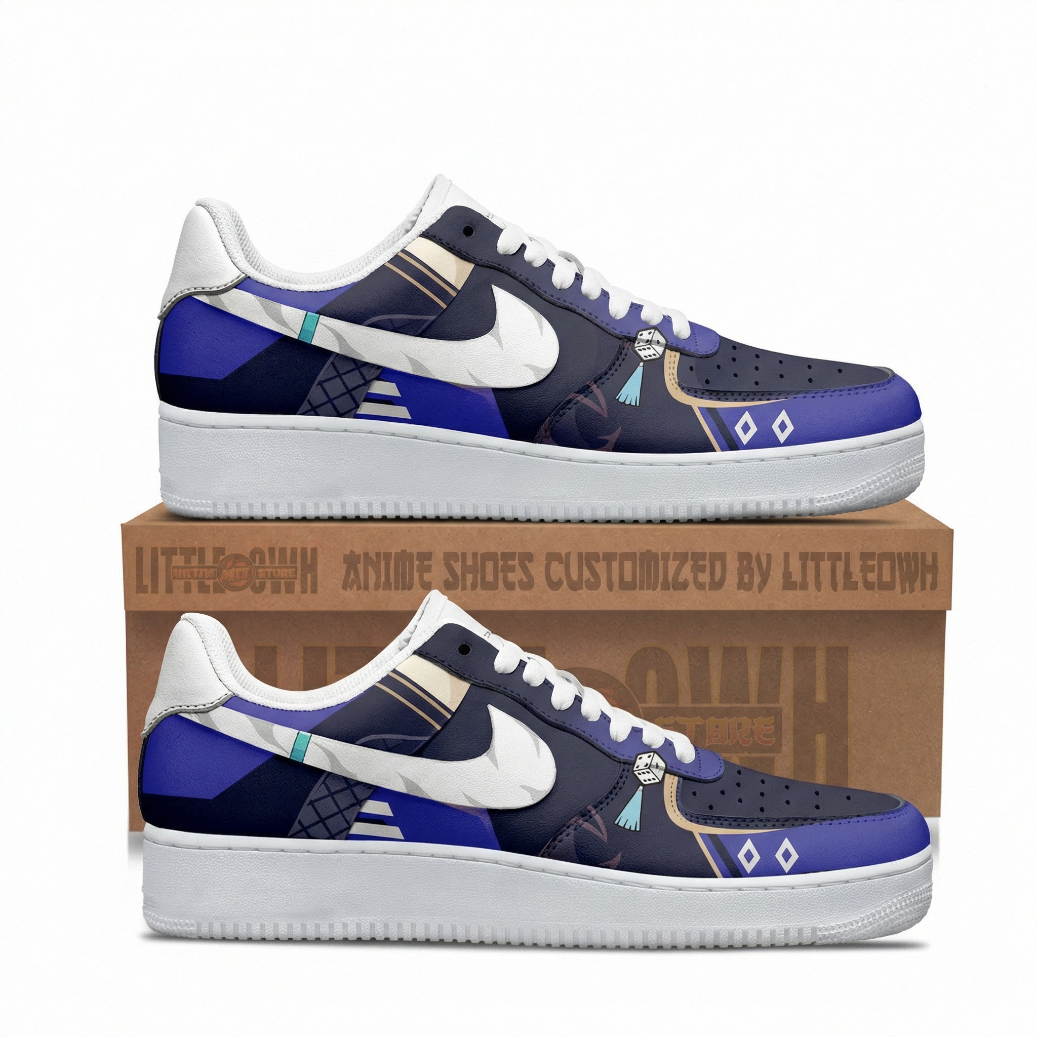 Yelan Genshin Impact Custom AF1 Sneakers 1 Yelan Genshin Impact Custom AF1 Sneakers