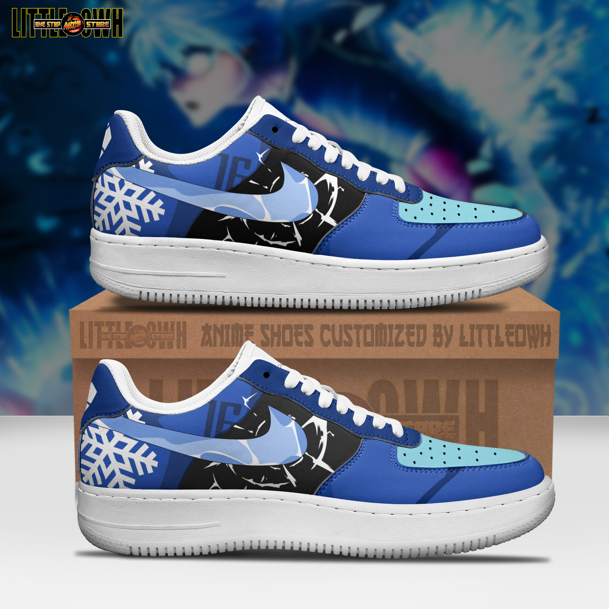 Yo Hiori Anime Sneakers - Custom Blue Lock AF1 Shoes 1 Yo Hiori Anime Sneakers - Custom Blue Lock AF1 Shoes