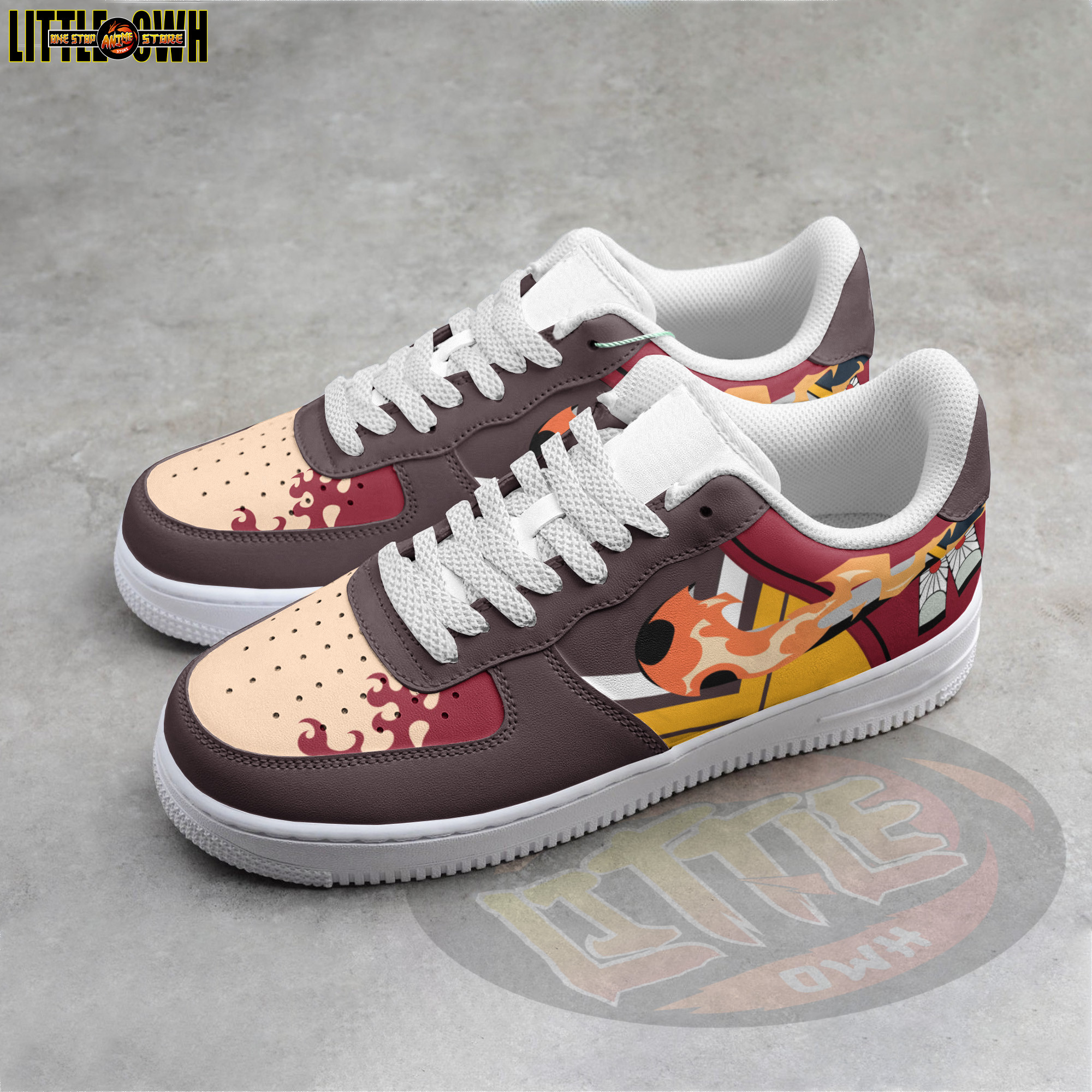 Yoriichi Tsugikuni Anime Sneakers - Custom Demon Slayer AF1 Shoes 2 Yoriichi Tsugikuni Anime Sneakers - Custom Demon Slayer AF1 Shoes - Image 2