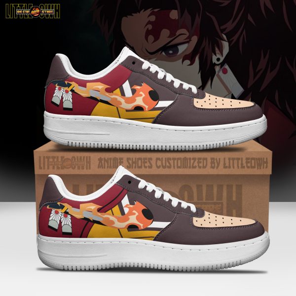 Yoriichi Tsugikuni Anime Sneakers - Custom Demon Slayer AF1 Shoes