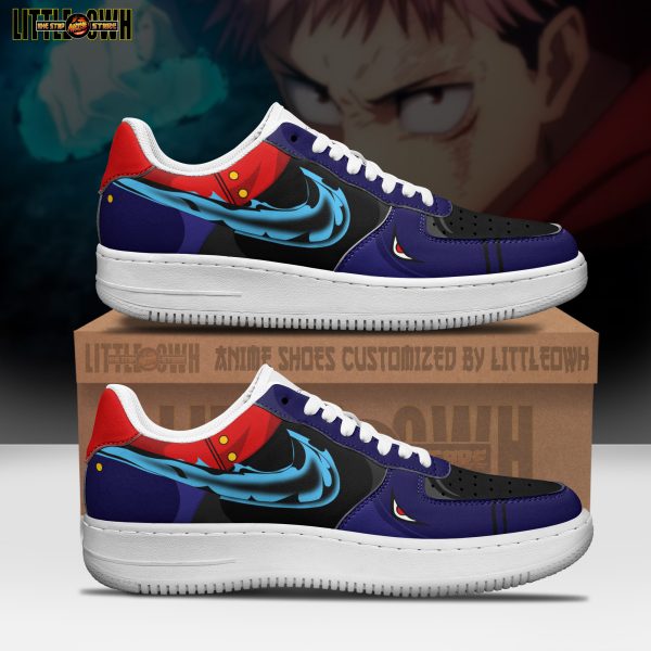 Yuji Itadori Anime Sneakers - Custom JJK AF1 Shoes