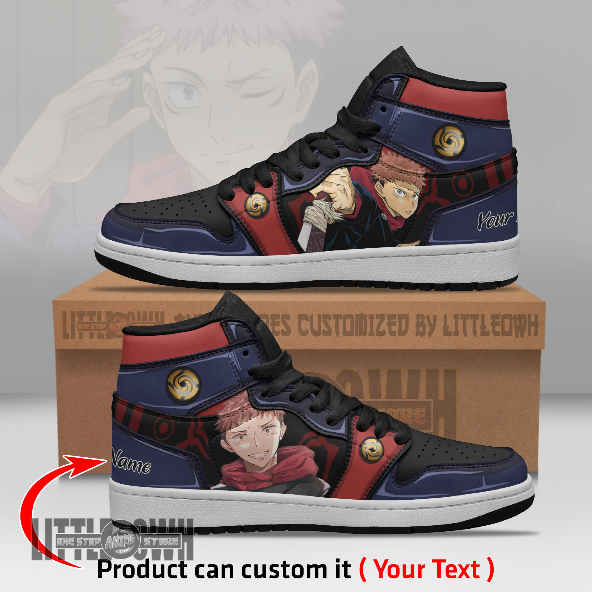 Yuji Itadori Persionalized Shoes Jujutsu Kaisen Anime Boot Sneakers