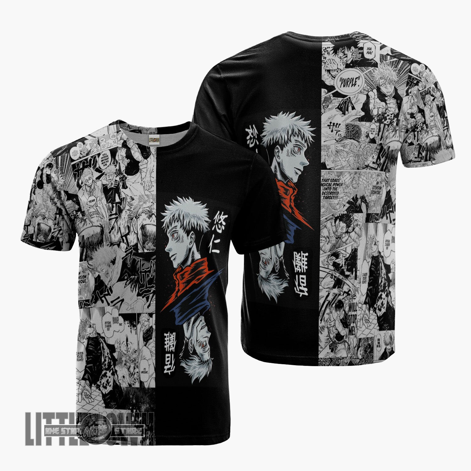 Yuji Itadori x Sukuna T Shirt Jujutsu Kaisen Clothes Anime Merch Cosplay Costume