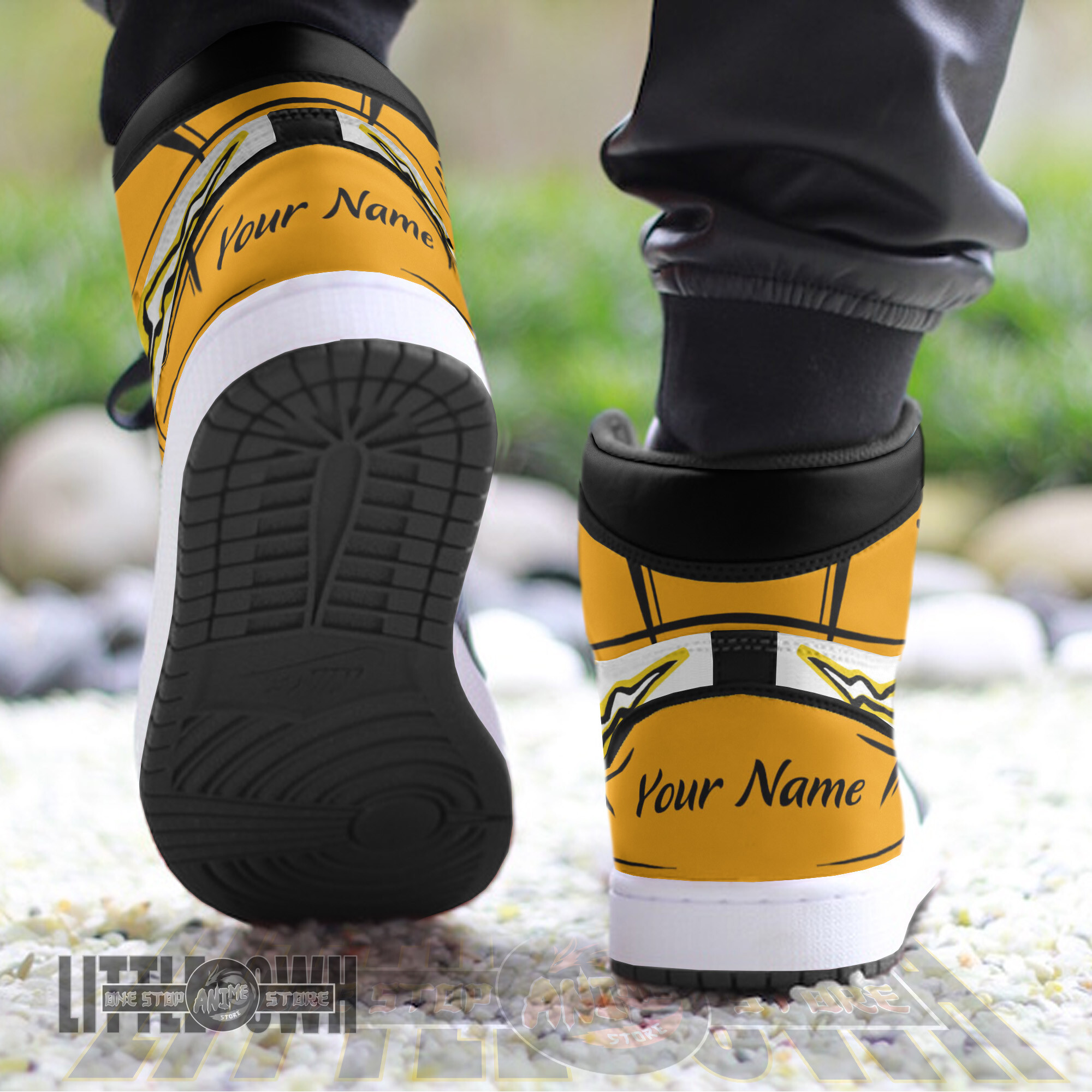 Zenitsu Agatsuma Persionalized Shoes Thunder Breathing Demon Slayer Anime Boot Sneakers 2 Zenitsu Agatsuma Persionalized Shoes Thunder Breathing Demon Slayer Anime Boot Sneakers - Image 2