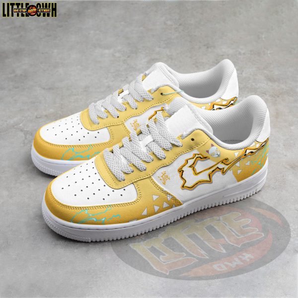 Alternative view of Zenitsu Anime Sneakers Custom Thunder Breathing Demon Slayer Anime Shoes