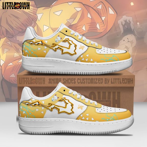 Zenitsu Anime Sneakers Custom Thunder Breathing Demon Slayer Anime Shoes