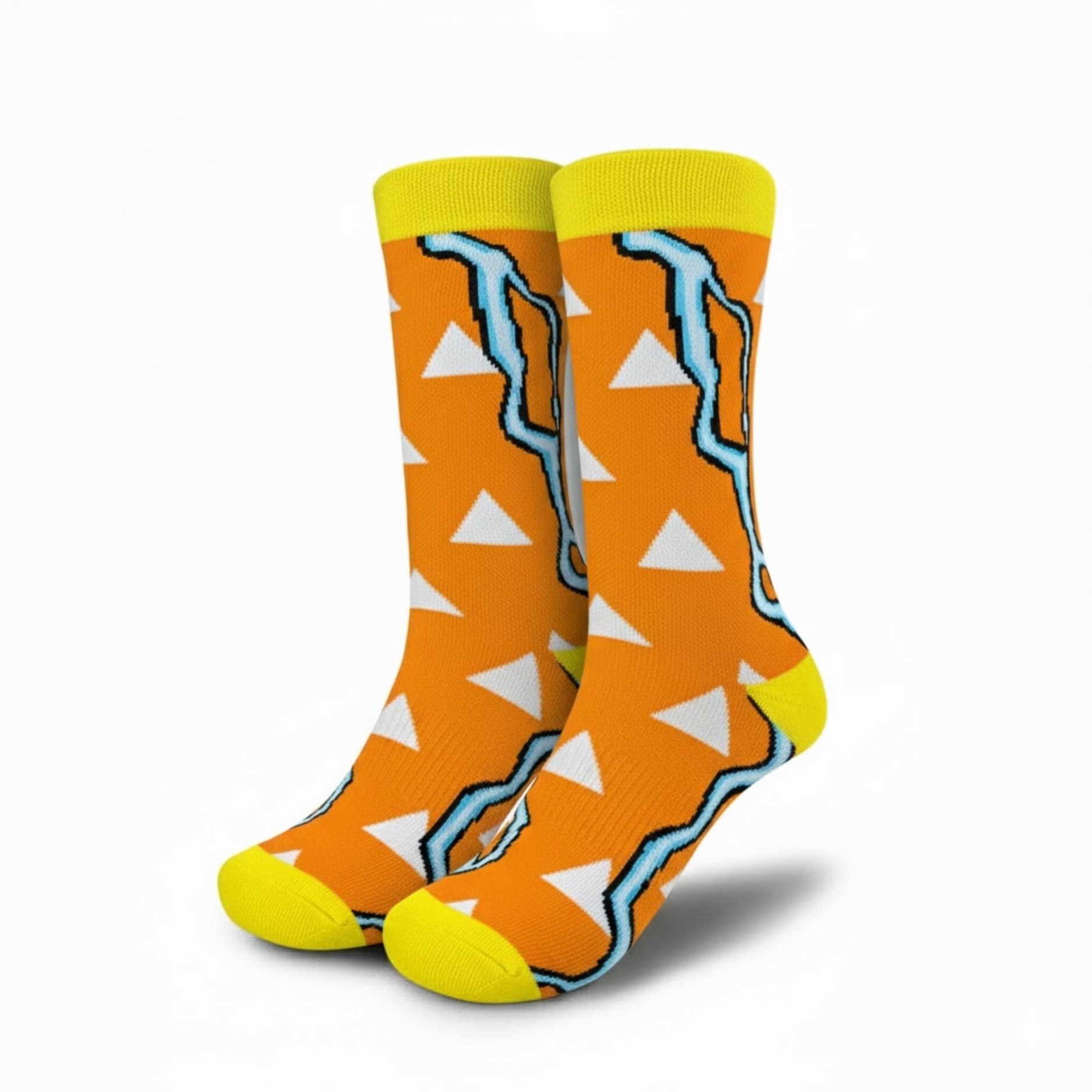 Zenitsu Kny Custom Anime Socks