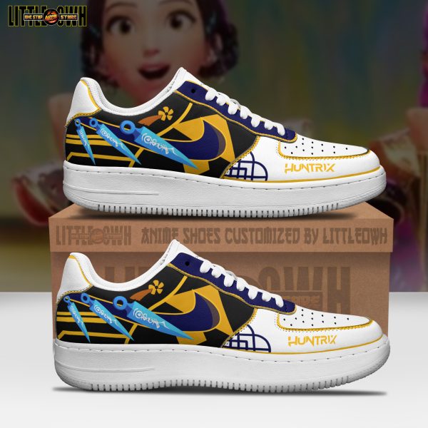Zoey Golden Anime Sneakers - Custom Kpop Demon Hunters AF1 Shoes