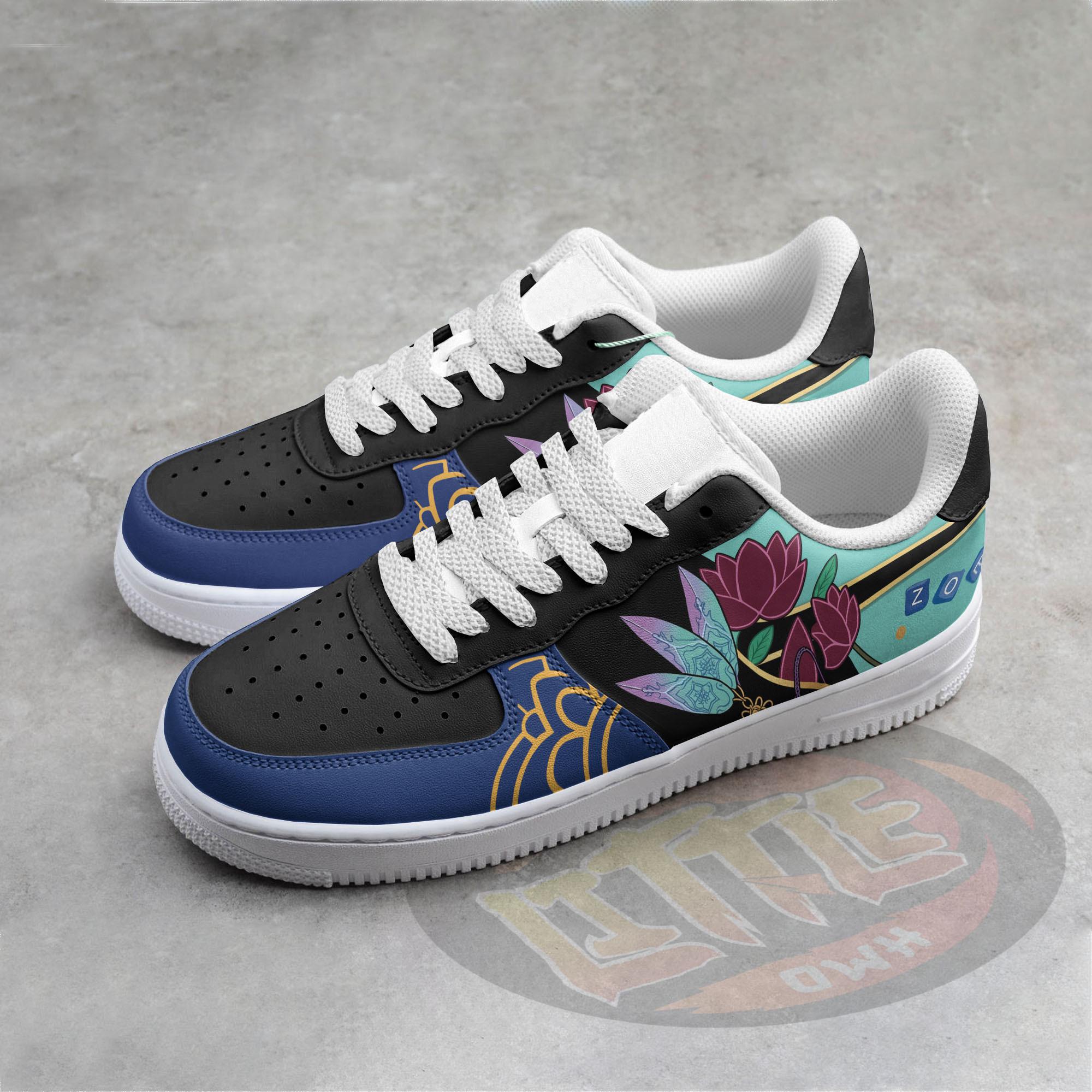 Zoey Kpop Demon Hunters AF1 Custom Shoes 2 Zoey Kpop Demon Hunters AF1 Custom Shoes - Image 2