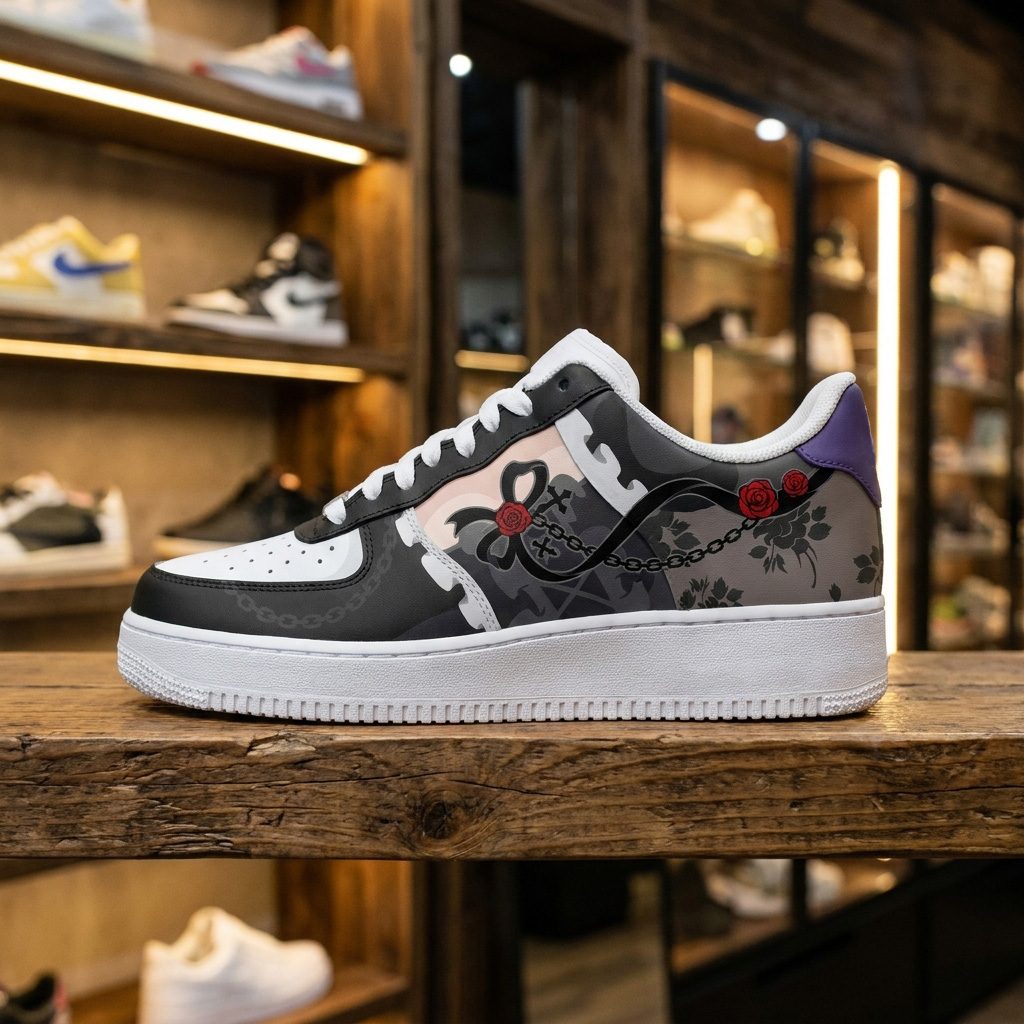Marin Shizuku Kuroe MDD Custom AF1 Sneakers - Image 4