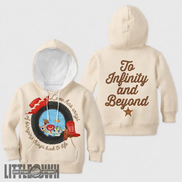 Woody x Buzz Lightyear Kids Hoodie and TS Cartoon Sweater Cosplay Costume